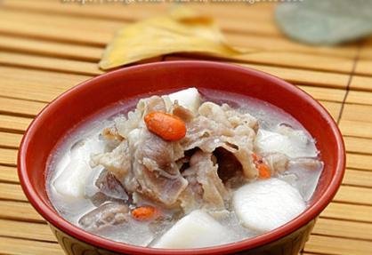 Chinese food natural health benefits Chinese yam lamb soup