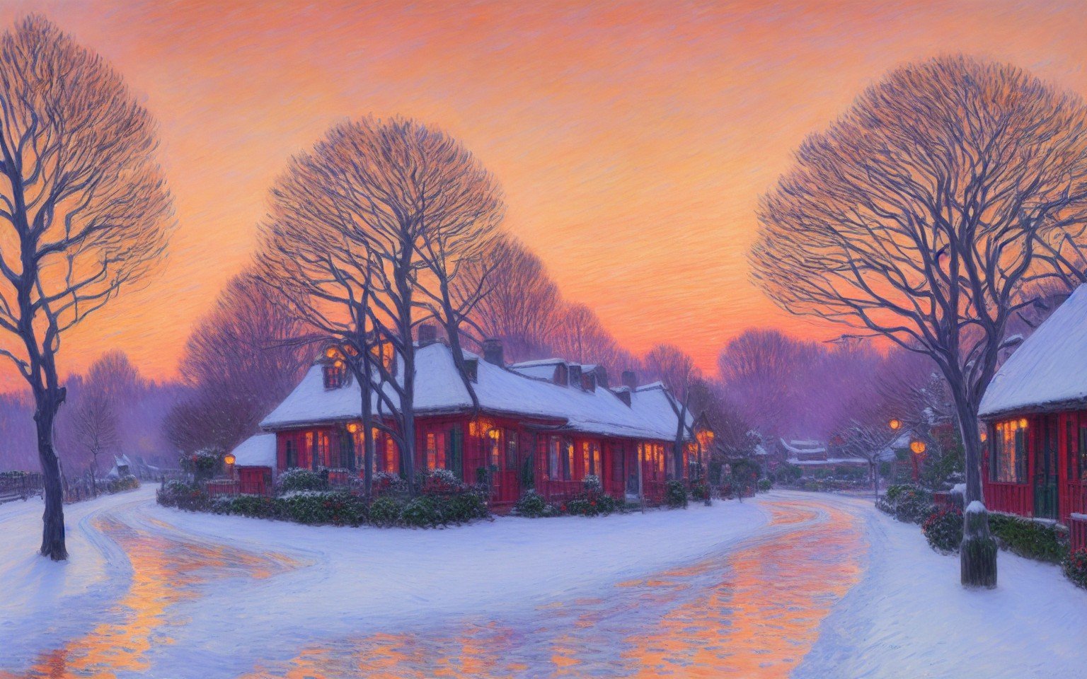 COMING_INTO_GIVERNY_IN_WINTER_SUNSET-Claude-Monet-How-is-AI-used-at-home-The-Ultimate-Guide-to-Simplify-Your-Daily-Tasks-and-Routines
