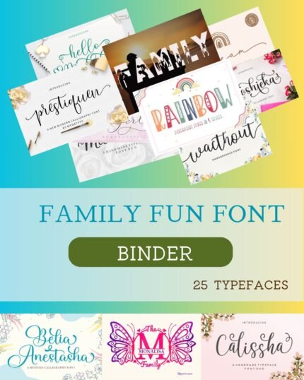 Family Fun Font Binder Family wellness