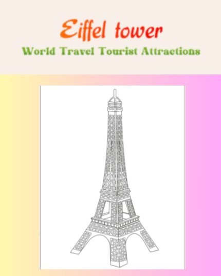 Free Eiffel Tower coloring page Growth Smiles Happy family
