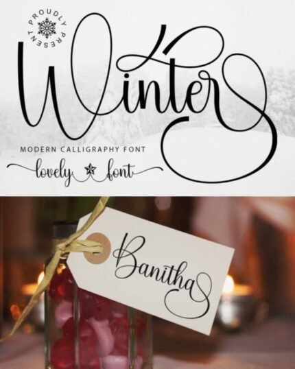 Winter Font Download Growth Mindset family happiness
