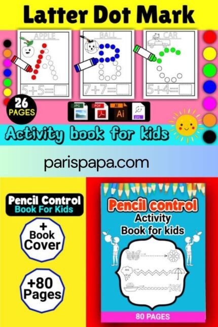 Funny activity books for kids Kindergarden Coloring Pages Printable Bundle