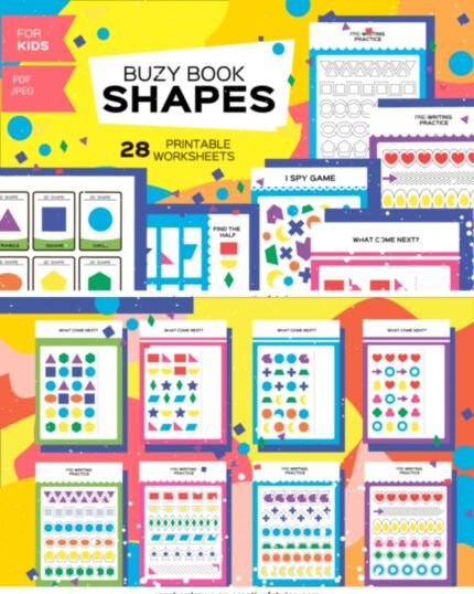 Tracing SHAPES Worksheets for Kindergarten Free Stress download best Cool Fonts Growth Mindset family happines