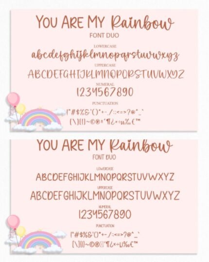 You Are My Rainbow Font download best Cool Fonts