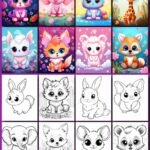 Cute Animals Coloring Pages For Kids Free Stress download best Cool Fonts Growth Mindset family happines
